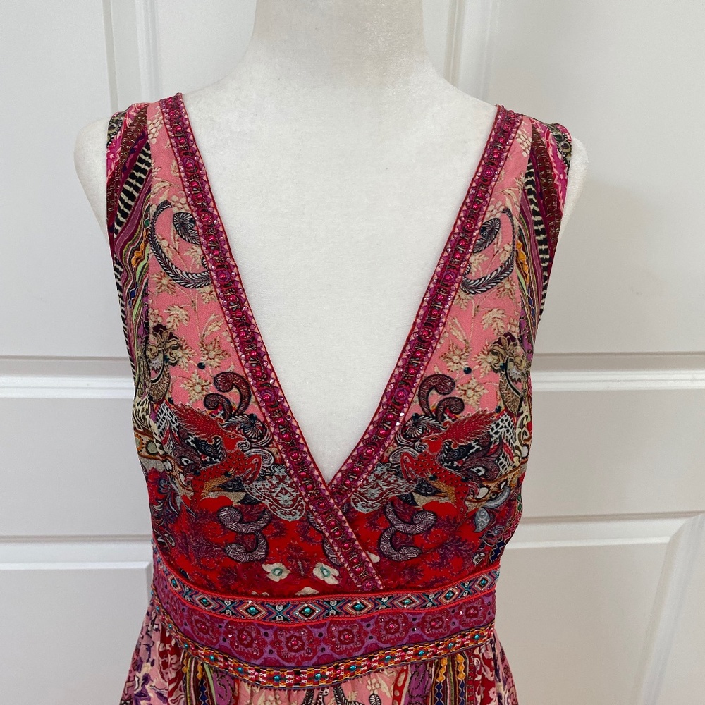 Crystal-embellished Printed Silk Crepe De Chine Mini Dress from CAMILLA - Picture 6 of 15